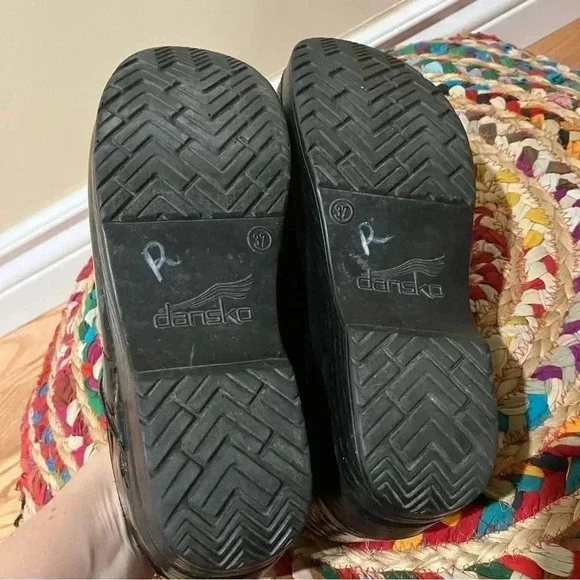 Dansko shiny  multicolor clogs - Picture 3 of 5